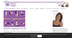 Desktop Screenshot of diana-yoga.de