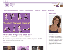 Tablet Screenshot of diana-yoga.de